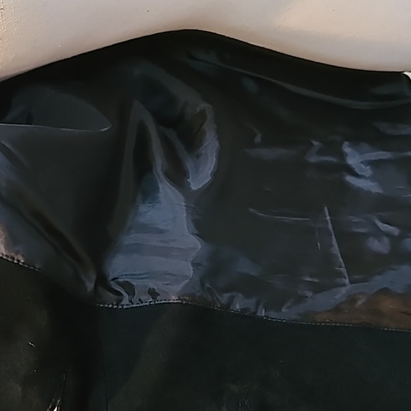 Mark Alan Rhinestone studded Genuine Black Suede Blazer - Picture 10 of 14